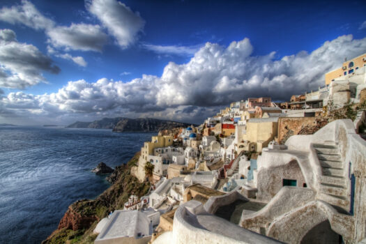 visiter la grece et santorin en hiver - grece.immo