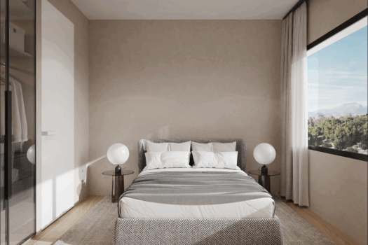 Appartement rez-de-jardin nouveau complexe en bord de mer à Pefkali