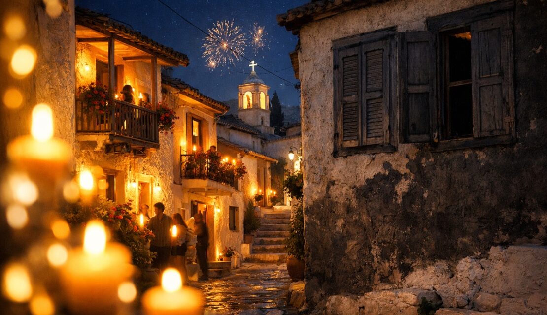 Pâque grecque 2026 : l’expérimentation sauvage des lumières… jusque sur les façades à vendre